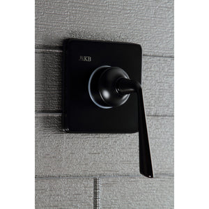 KS3040ZL Single-Handle Wall Mount Three-Way Diverter Valve with Trim Kit, Matte Black