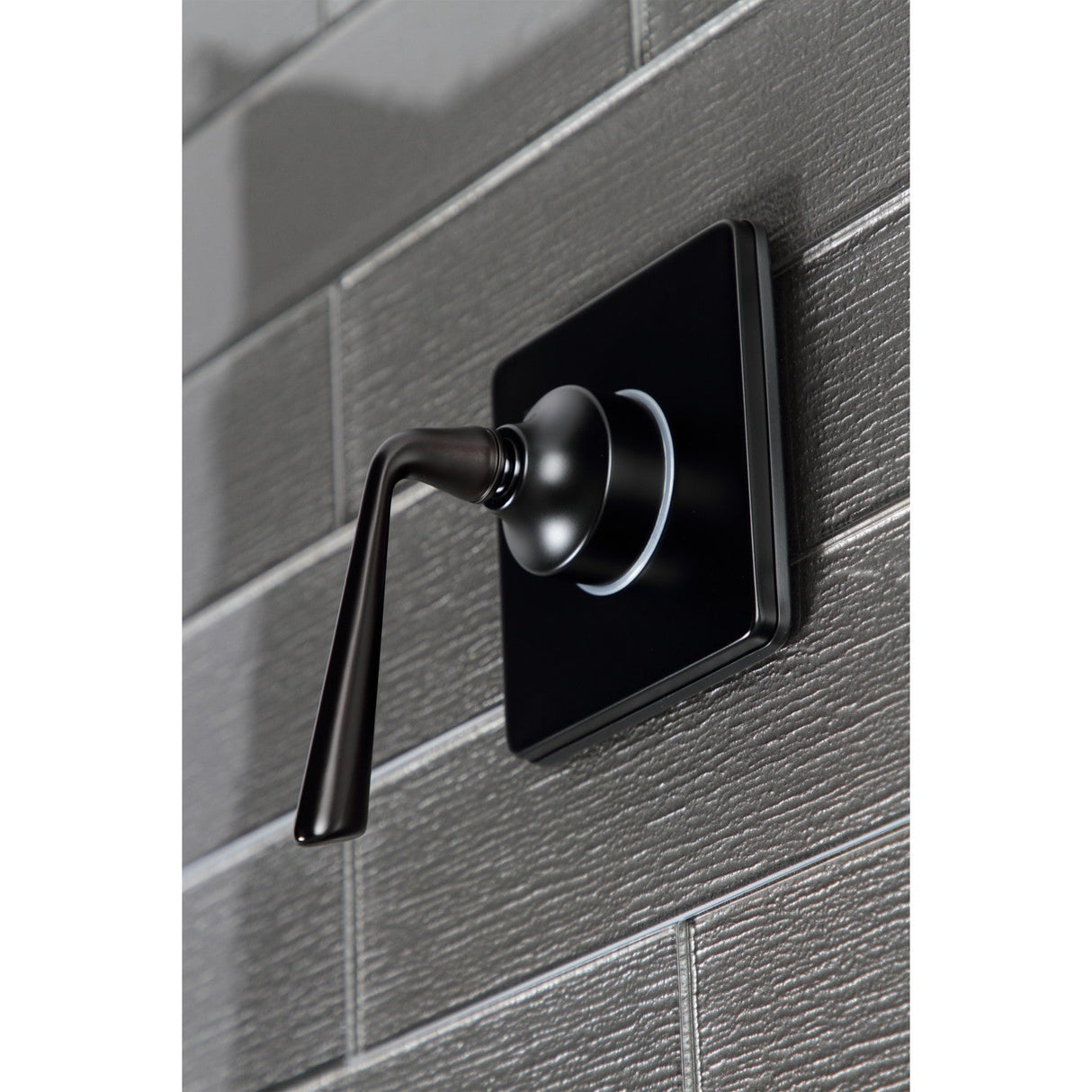 KS3040ZL Single-Handle Wall Mount Three-Way Diverter Valve with Trim Kit, Matte Black