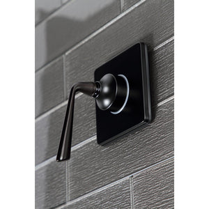 KS3040ZL Single-Handle Wall Mount Three-Way Diverter Valve with Trim Kit, Matte Black