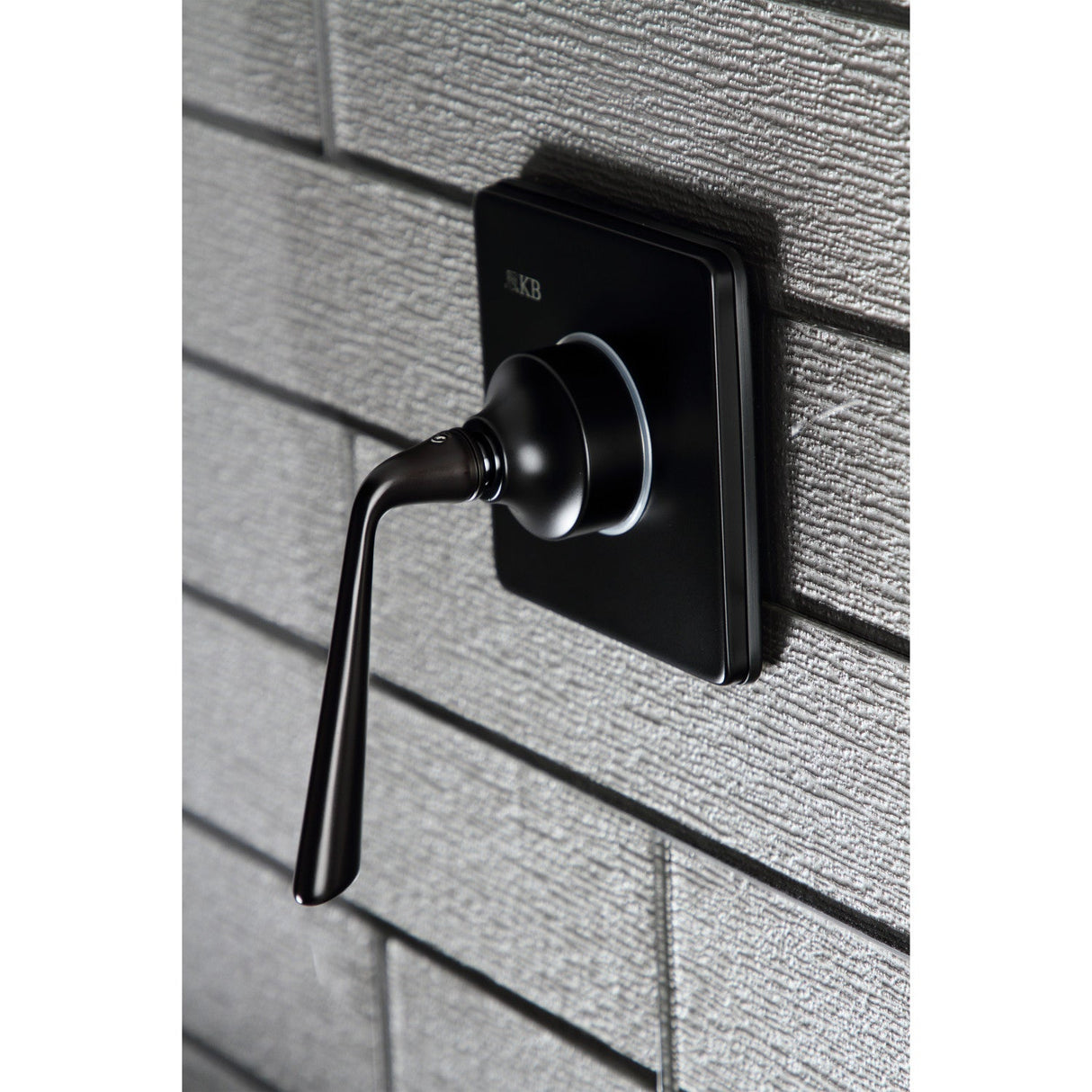 KS3040ZL Single-Handle Wall Mount Three-Way Diverter Valve with Trim Kit, Matte Black