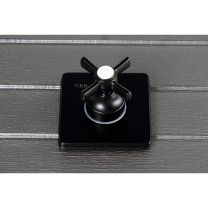 KS3040ZX Single-Handle Wall Mount Three-Way Diverter Valve with Trim Kit, Matte Black