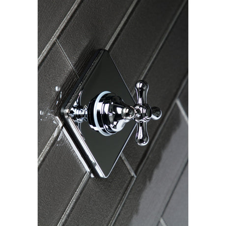 KS3041AX Single-Handle Wall Mount Three-Way Diverter Valve with Trim Kit, Polished Chrome