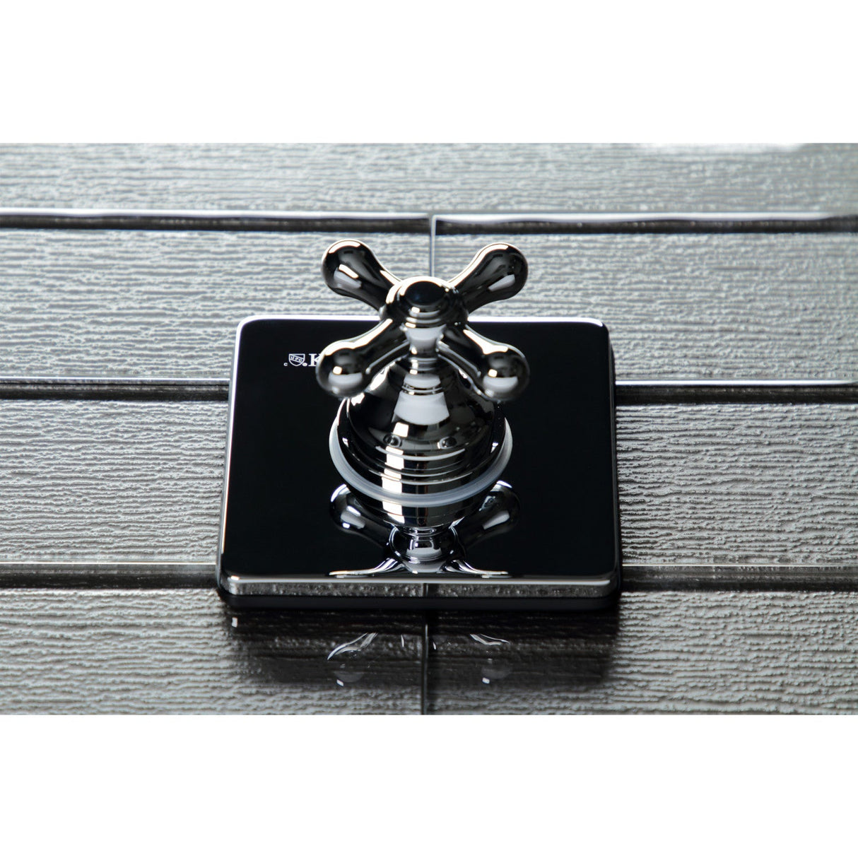 KS3041AX Single-Handle Wall Mount Three-Way Diverter Valve with Trim Kit, Polished Chrome