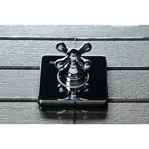 KS3041AX Single-Handle Wall Mount Three-Way Diverter Valve with Trim Kit, Polished Chrome