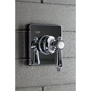 Heirloom KS3041BAL Single-Handle Wall Mount Three-Way Diverter Valve with Trim Kit, Polished Chrome