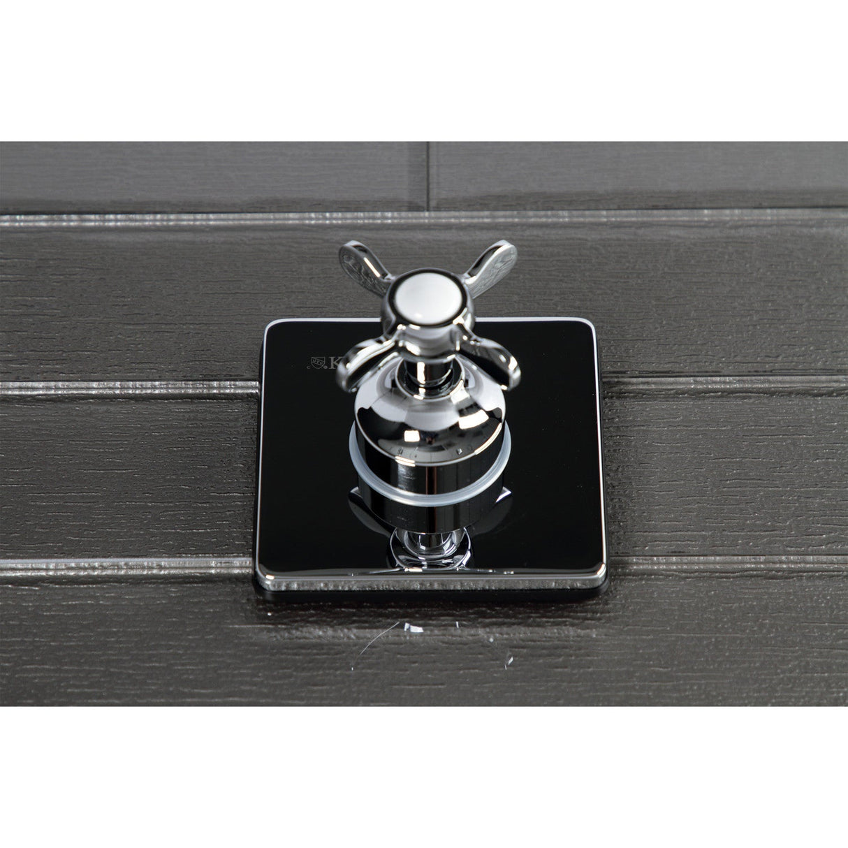 KS3041BEX Single-Handle Wall Mount Three-Way Diverter Valve with Trim Kit, Polished Chrome