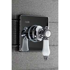 Bel-Air KS3041BPL Single-Handle Wall Mount Three-Way Diverter Valve with Trim Kit, Polished Chrome