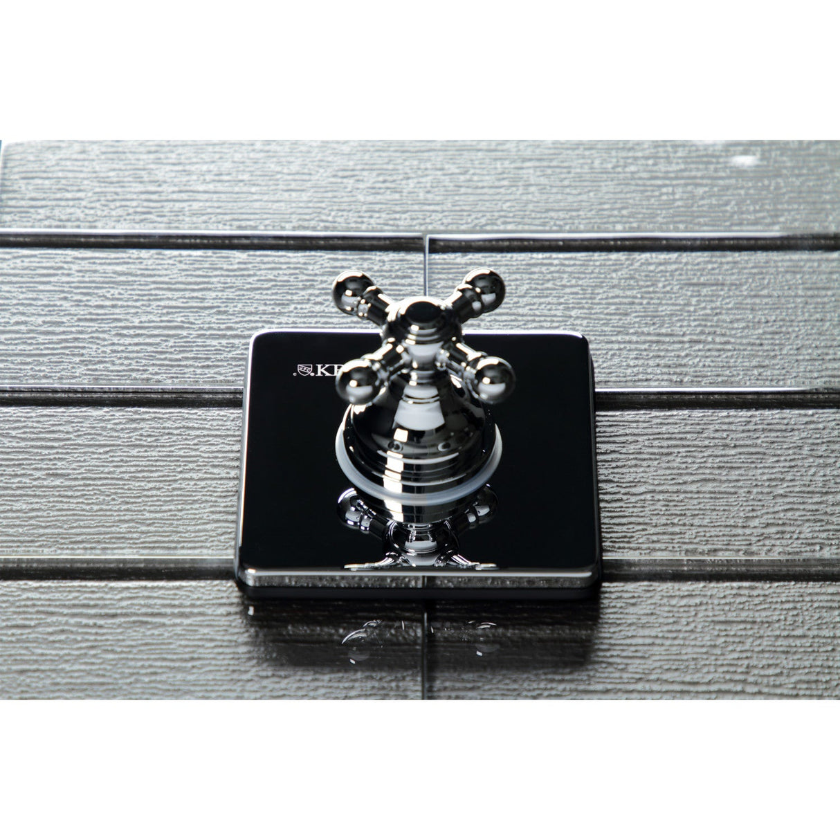 KS3041BX Single-Handle Wall Mount Three-Way Diverter Valve with Trim Kit, Polished Chrome