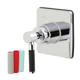 Kaiser KS3041DKL Single-Handle Wall Mount Three-Way Diverter Valve with Trim Kit, Polished Chrome