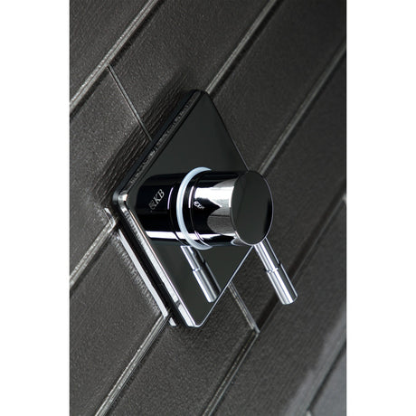 Concord KS3041DL Single-Handle Wall Mount Three-Way Diverter Valve with Trim Kit, Polished Chrome