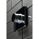 Concord KS3041DL Single-Handle Wall Mount Three-Way Diverter Valve with Trim Kit, Polished Chrome