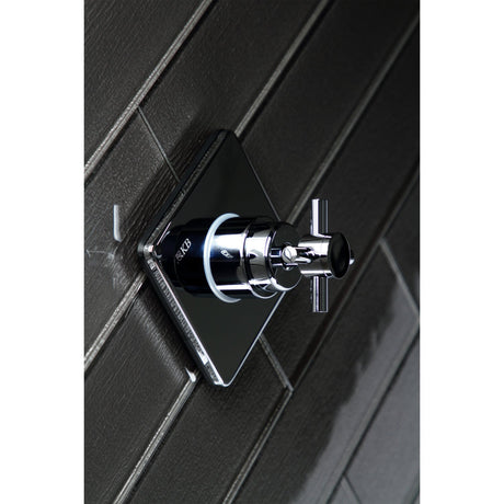 Concord KS3041DX Single-Handle Wall Mount Three-Way Diverter Valve with Trim Kit, Polished Chrome