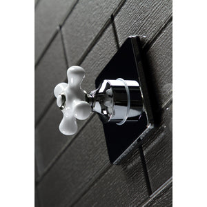 KS3041PX Single-Handle Wall Mount Three-Way Diverter Valve with Trim Kit, Polished Chrome