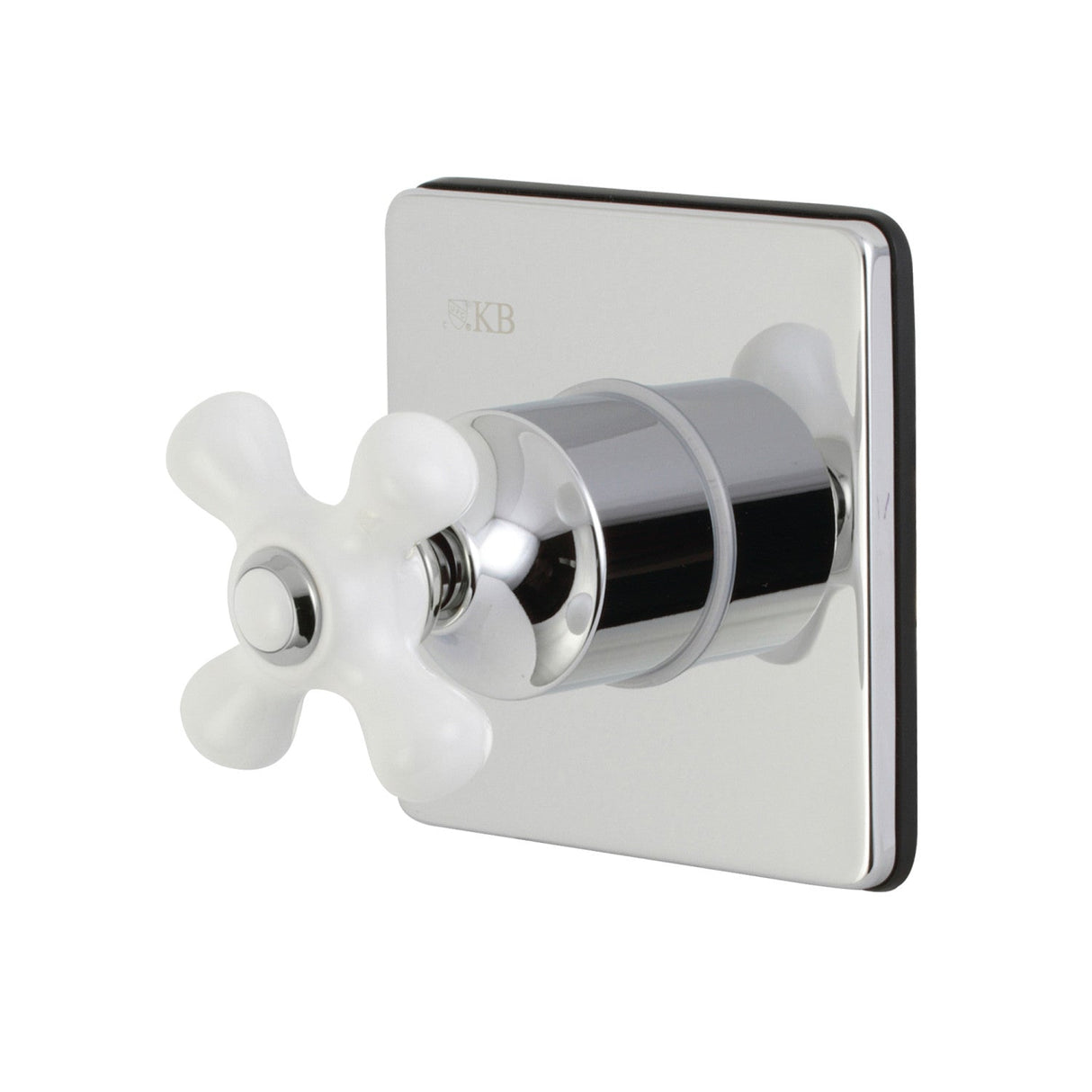 KS3041PX Single-Handle Wall Mount Three-Way Diverter Valve with Trim Kit, Polished Chrome