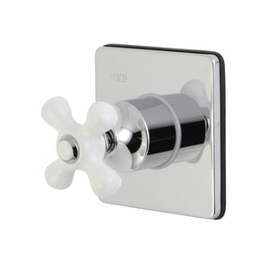 KS3041PX Single-Handle Wall Mount Three-Way Diverter Valve with Trim Kit, Polished Chrome