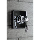 Tudor KS3041TAL Single-Handle Wall Mount Three-Way Diverter Valve with Trim Kit, Polished Chrome