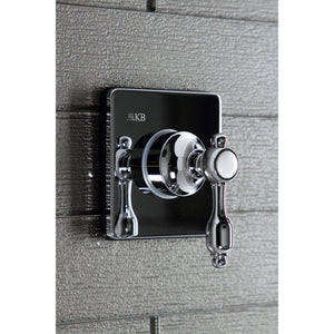 Tudor KS3041TAL Single-Handle Wall Mount Three-Way Diverter Valve with Trim Kit, Polished Chrome