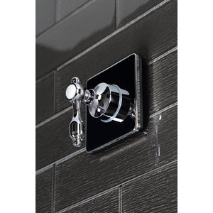 Tudor KS3041TAL Single-Handle Wall Mount Three-Way Diverter Valve with Trim Kit, Polished Chrome