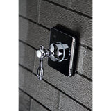 Tudor KS3041TAL Single-Handle Wall Mount Three-Way Diverter Valve with Trim Kit, Polished Chrome