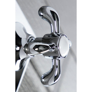 KS3041TX Single-Handle Wall Mount Three-Way Diverter Valve with Trim Kit, Polished Chrome