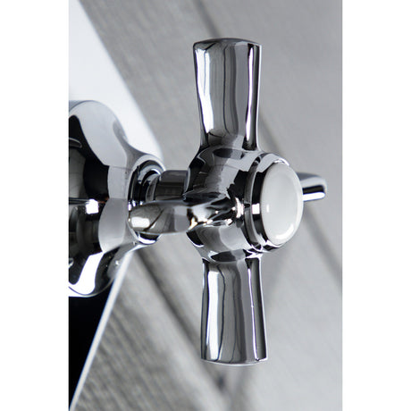 KS3041ZX Single-Handle Wall Mount Three-Way Diverter Valve with Trim Kit, Polished Chrome