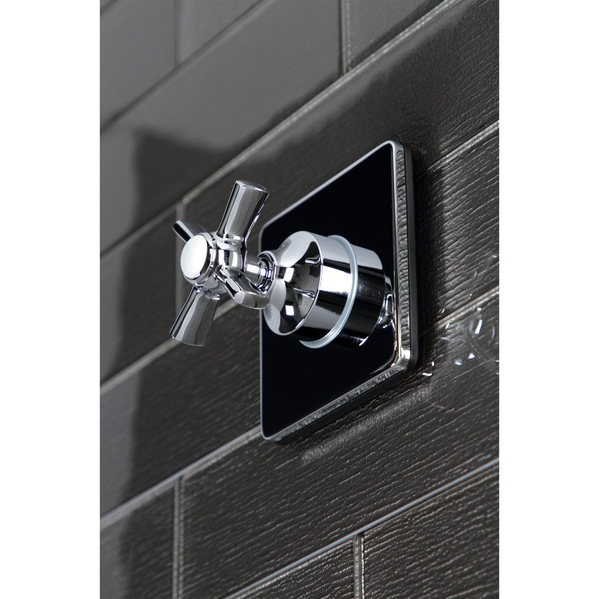 KS3041ZX Single-Handle Wall Mount Three-Way Diverter Valve with Trim Kit, Polished Chrome