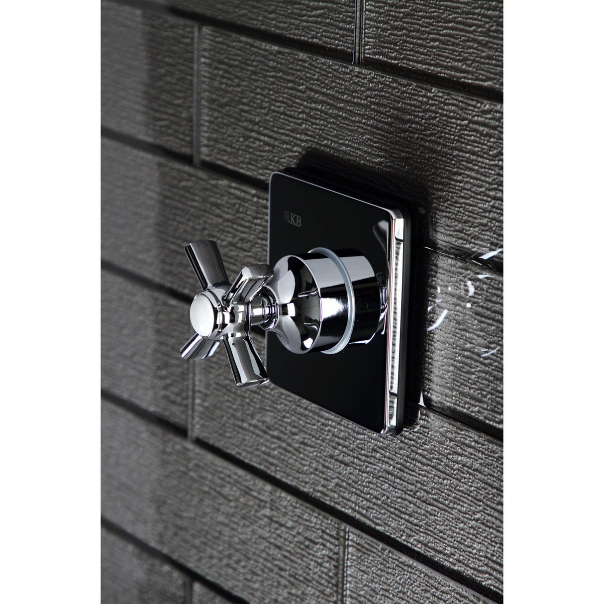 KS3041ZX Single-Handle Wall Mount Three-Way Diverter Valve with Trim Kit, Polished Chrome