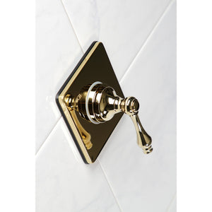 KS3042AL Single-Handle Wall Mount Three-Way Diverter Valve with Trim Kit, Polished Brass