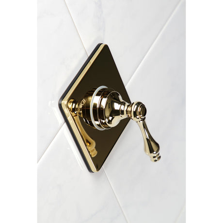 KS3042AL Single-Handle Wall Mount Three-Way Diverter Valve with Trim Kit, Polished Brass