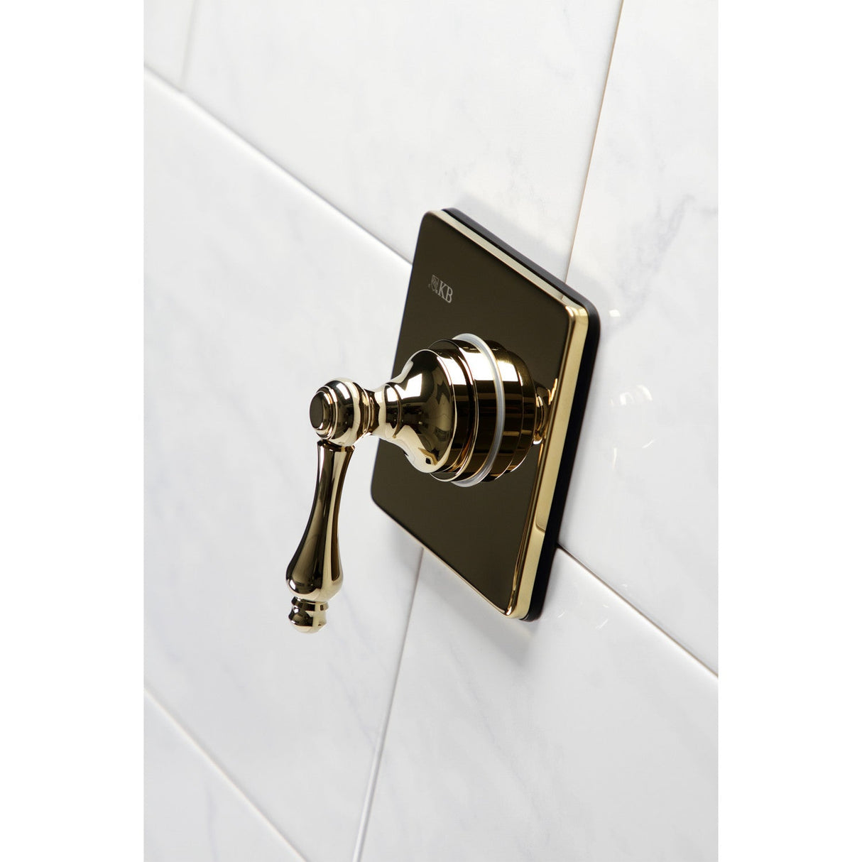 KS3042AL Single-Handle Wall Mount Three-Way Diverter Valve with Trim Kit, Polished Brass