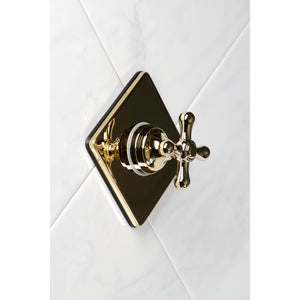 KS3042AX Single-Handle Wall Mount Three-Way Diverter Valve with Trim Kit, Polished Brass
