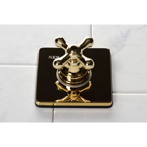 KS3042AX Single-Handle Wall Mount Three-Way Diverter Valve with Trim Kit, Polished Brass