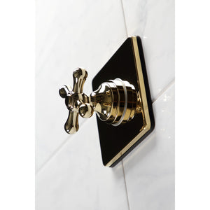 KS3042AX Single-Handle Wall Mount Three-Way Diverter Valve with Trim Kit, Polished Brass