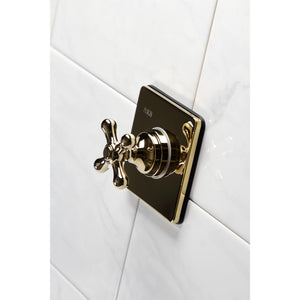 KS3042AX Single-Handle Wall Mount Three-Way Diverter Valve with Trim Kit, Polished Brass