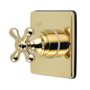 KS3042AX Single-Handle Wall Mount Three-Way Diverter Valve with Trim Kit, Polished Brass