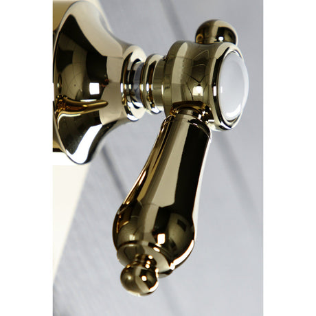 Heirloom KS3042BAL Single-Handle Wall Mount Three-Way Diverter Valve with Trim Kit, Polished Brass