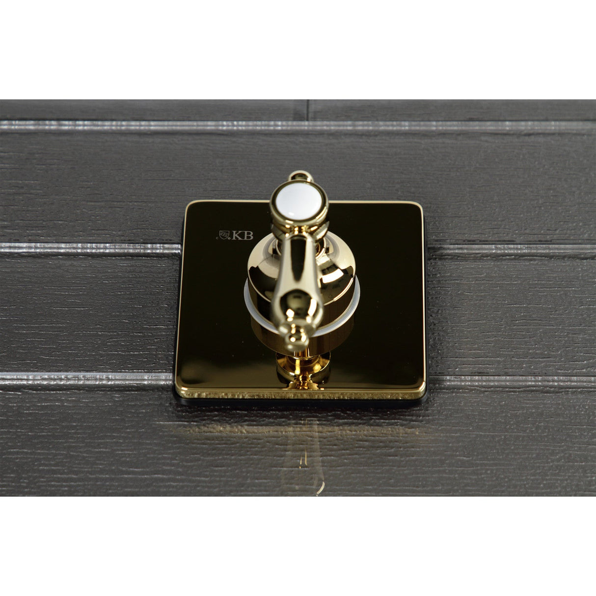 Heirloom KS3042BAL Single-Handle Wall Mount Three-Way Diverter Valve with Trim Kit, Polished Brass