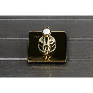 Heirloom KS3042BAL Single-Handle Wall Mount Three-Way Diverter Valve with Trim Kit, Polished Brass