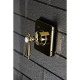 Heirloom KS3042BAL Single-Handle Wall Mount Three-Way Diverter Valve with Trim Kit, Polished Brass