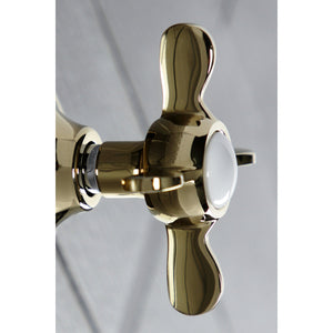 KS3042BEX Single-Handle Wall Mount Three-Way Diverter Valve with Trim Kit, Polished Brass