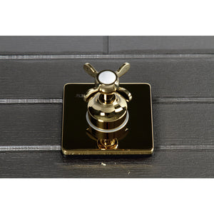 KS3042BEX Single-Handle Wall Mount Three-Way Diverter Valve with Trim Kit, Polished Brass