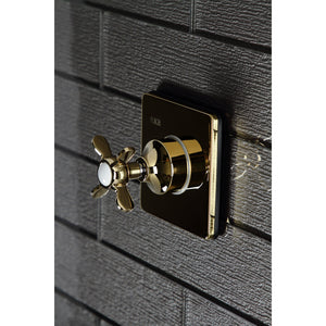 KS3042BEX Single-Handle Wall Mount Three-Way Diverter Valve with Trim Kit, Polished Brass
