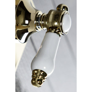 Bel-Air KS3042BPL Single-Handle Wall Mount Three-Way Diverter Valve with Trim Kit, Polished Brass