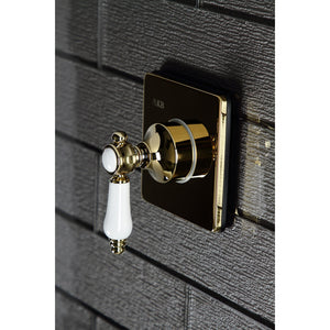 Bel-Air KS3042BPL Single-Handle Wall Mount Three-Way Diverter Valve with Trim Kit, Polished Brass