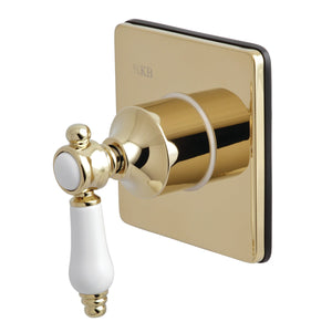 Bel-Air KS3042BPL Single-Handle Wall Mount Three-Way Diverter Valve with Trim Kit, Polished Brass