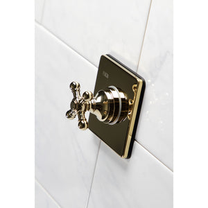 KS3042BX Single-Handle Wall Mount Three-Way Diverter Valve with Trim Kit, Polished Brass
