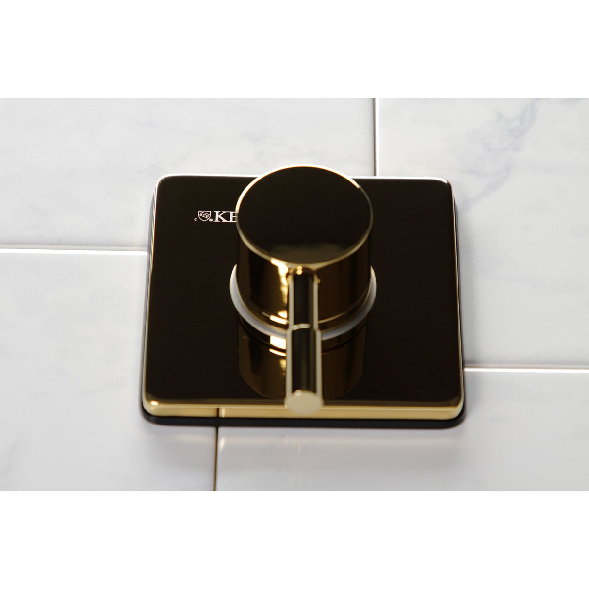 Concord KS3042DL Single-Handle Wall Mount Three-Way Diverter Valve with Trim Kit, Polished Brass