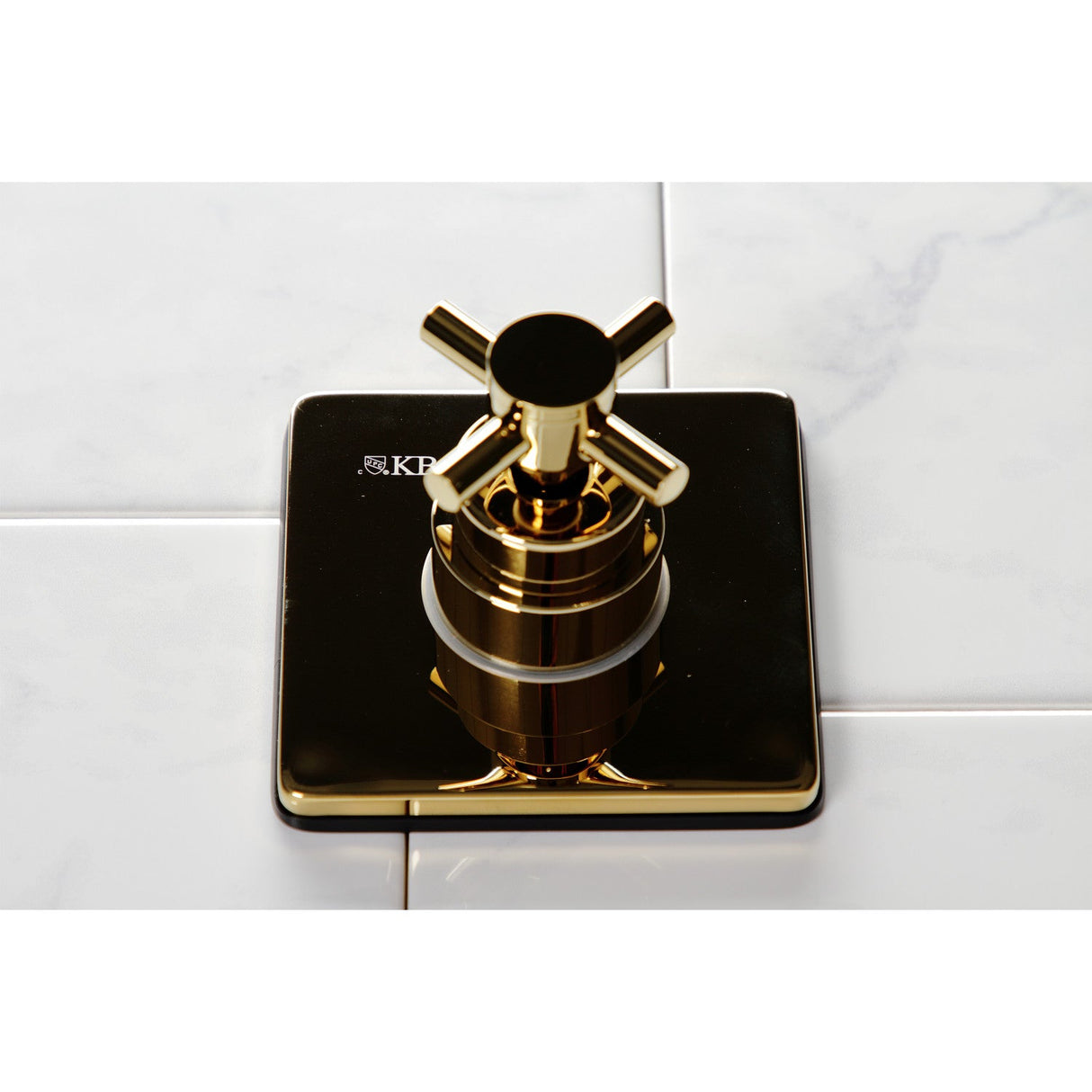 Concord KS3042DX Single-Handle Wall Mount Three-Way Diverter Valve with Trim Kit, Polished Brass