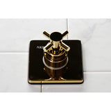 Concord KS3042DX Single-Handle Wall Mount Three-Way Diverter Valve with Trim Kit, Polished Brass