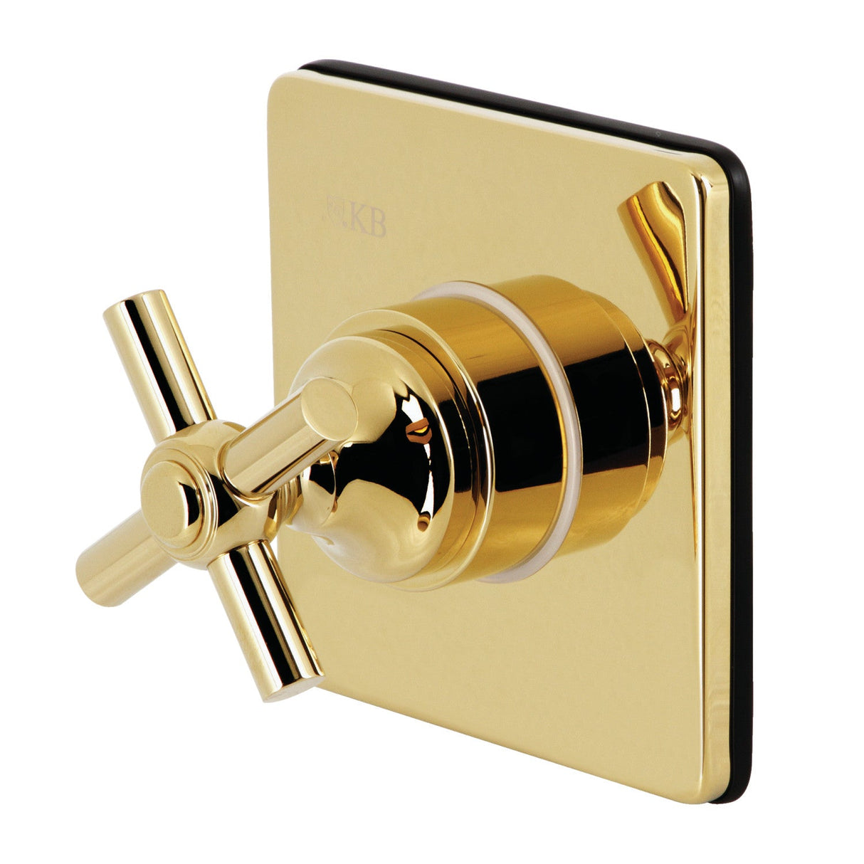 Elinvar KS3042EX Single-Handle Wall Mount Three-Way Diverter Valve with Trim Kit, Polished Brass
